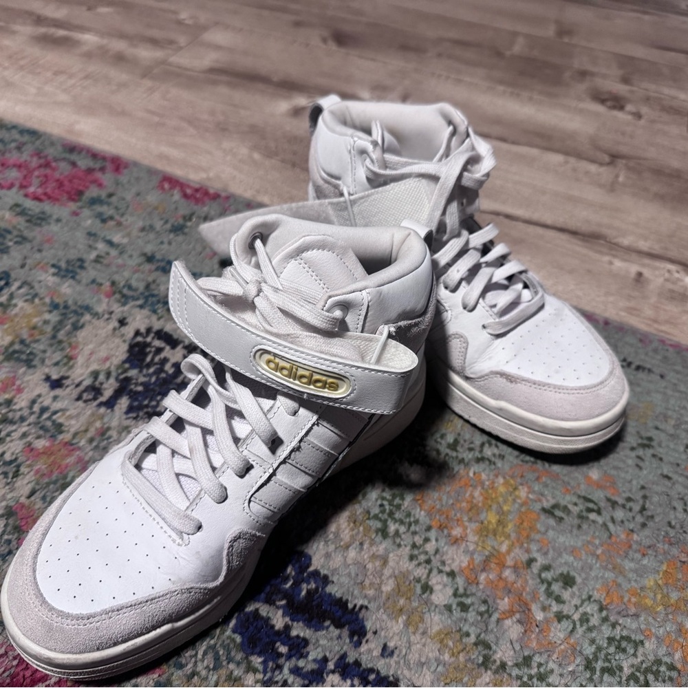 Adidas women’s white High-Top Sneakers